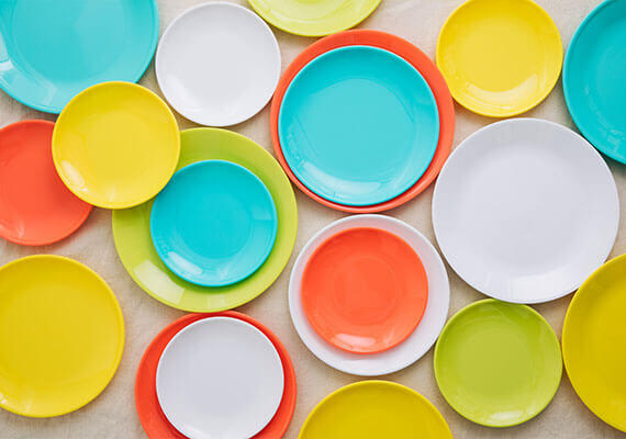 Reusable Plastic dinner plates